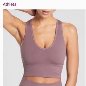 Set of 3 Athleta Aurora Crop Rib Tanks Size Small